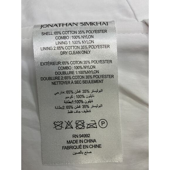 Simkhai 'Lottie' White Poplin Halterneck Crop Top Size 0 - Picture 5 of 5